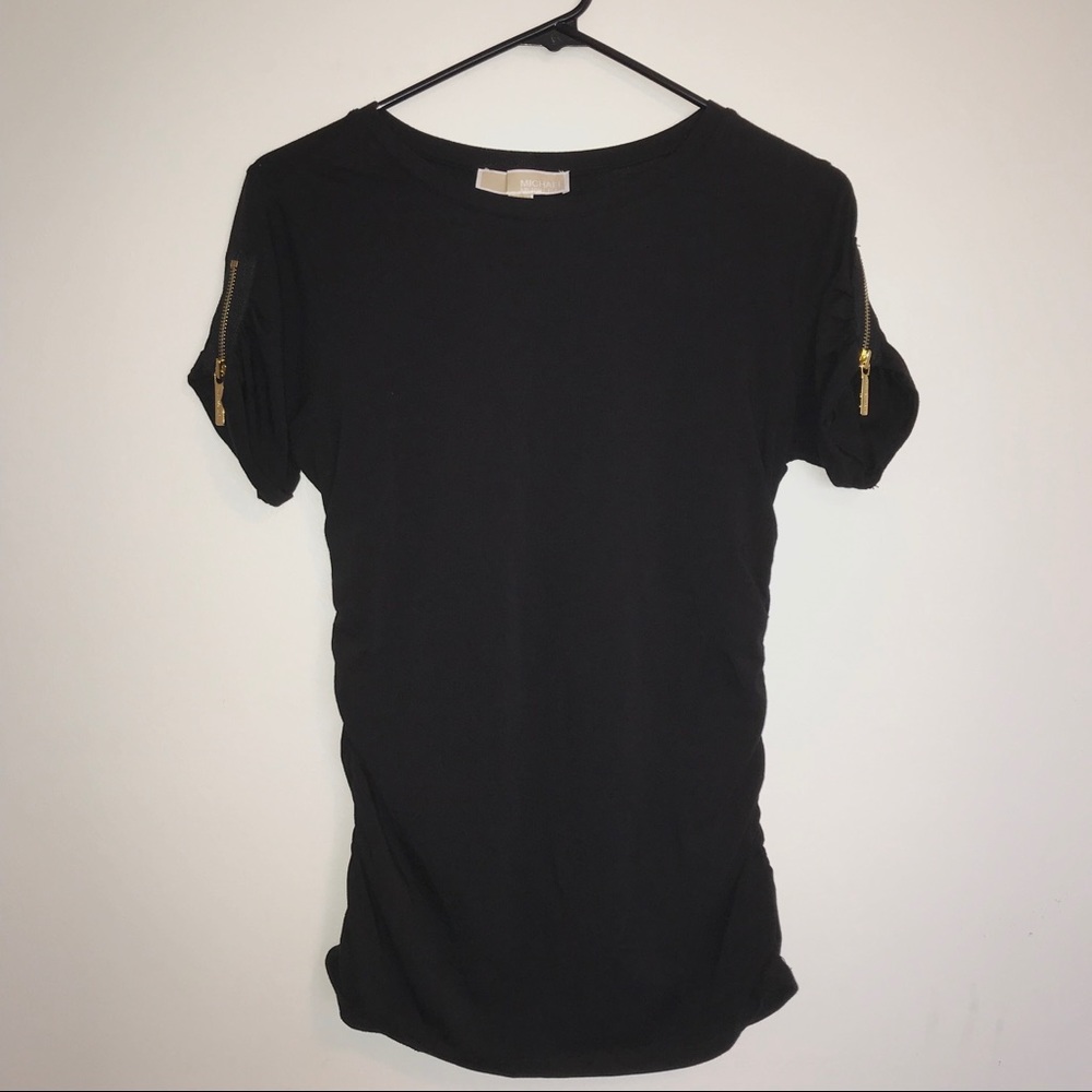 Michael Kors Zip Sleeve Top